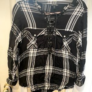 Plaid stylish long sleeve shirt